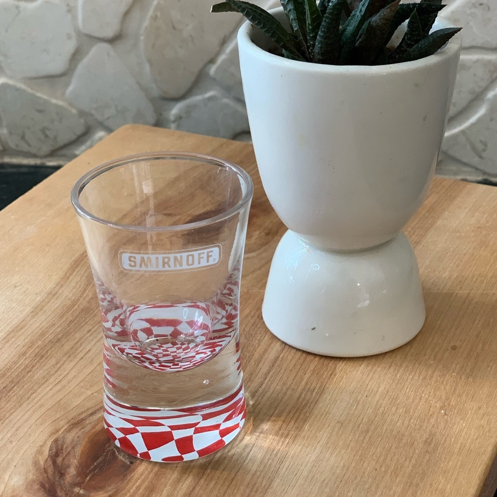 SMIRNOFF | Vodka Checkered Base Shot Glass